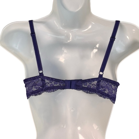 Victoria Secret Dream Angels lined demi purple floral push up bra size 34C - Picture 3 of 3